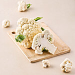 fresho! Cauliflower - Organically Grown 1 pc (Approx. 400 to 600 g)