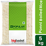 bb Popular Ponni Boiled Rice 5 kg Pouch (6 - 11 Months Old)