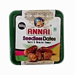 Annai Dates - Seedless Square 500 g Box