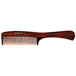 Roots Brown Wide Teeth Comb With Handle For Fine Wavy/Curly Hair - 72 1 pc Pouch
