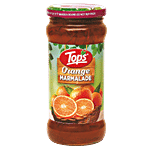 Tops Jam - Orange, Fruity Breakfast Spread, For Dessert Toppings, Breads, Chapatis 475 g Bottle