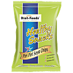 DIET FOODS Piri Piri Soya Chips - Healthy Snacks, Low Cholesterol, High In Protein, No Trans Fat 150 g 