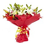 FERNS N PETALS Flower Bouquet - Lily Divine 400 g
