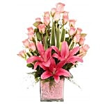 Ferns N Petals Pvt Ltd Flower Bouquet - Powered By Pink Standard 400 g