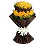 Ferns N Petals Pvt Ltd Flower Bouquet - Bright Yellow Roses Bunch 400 g
