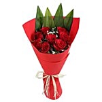 Ferns N Petals Pvt Ltd Flower Bouquet - Enchanting Red Rose Bunch 400 g