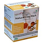 Satinance Natural Clay Pack - Wild Turmeric, Saffron & Vetivert 100 g