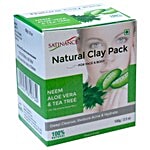 Satinance Natural Clay Pack - Neem, Aloe Vera & Tea Tree 100 g 