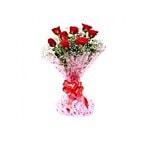 Blooms & Bouquets Flower Bouquet - 8  Roses Bouquet 1 pc