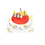 Cake Square Fresh Cakes - Strawberry Vanilla 700 g