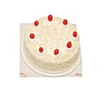 Cake Square Fresh Cakes - White Forest, Eggless 1 kg