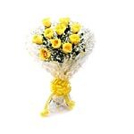 Blooms & Bouquets Flower Bouquet - Charming Yellow Rose 12 1 pc