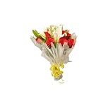 BLOOMS AND BOUQUETS Flower Bouquet - Lilies And Roses Hand Bunch 1 pc