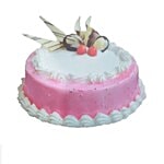 The Chocolate Heaven Fresh Cakes - Strawberry, Eggless 1 kg