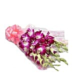 Fernsnpetals Indiranagar Flower Bouquet - Perfect N Elegance 6 Orchid Bouquet 1 pc