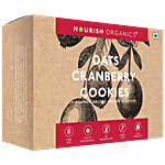 Nourish Organics Oats Cranberry Cookies - Rich In Antioxidants & Fibre, No Preservatives 130 g 