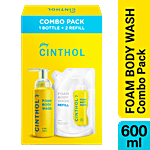 Cinthol Lime Foam Body Wash - Combi Pack 600 ml (3 x 200 ml)