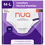 Nua Zero Irritation Comfort Disposable Period Panties - M-L 5 pcs
