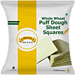 Unroll Whole Wheat Puff Dough Sheet Squares 550 g Pouch
