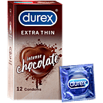 Durex Extra Thin Condoms - Intense Chocolate Flavoured 12 pcs Pouch