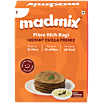 Madmix Fibre Rich Ragi Instant Chilla Premix - With Free Chutney 270 g Carton