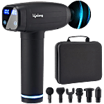 Lifelong Full Body Gun Massager With 6 Heads & Premium Bag - 30 Intensity Levels, Touch LED Display 1 Unit