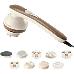 Lifelong Electric Body Massager With 9 Massage Heads & Speed Regulator 1 Unit