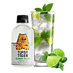 Tipsy Tiger Classic Mojito With Lemon & Mint Cocktail Mixer, Non-Alcoholic 250 ml Bottle