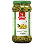 Pastazara Green Olives Sliced 450 g Bottle