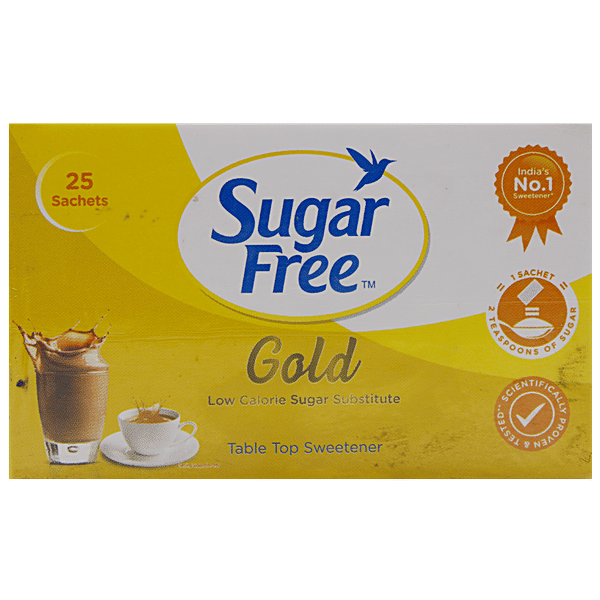 Buy Sugar Free Gold Low Calorie Sugar Substitute Sachets 25 Pcs Carton