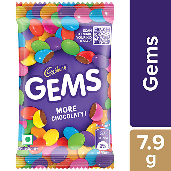 Buy Cadbury Gems Sugar Coated Chocolate 89 Gm Pouch Online At Best Price of  Rs 5 - bigbasket