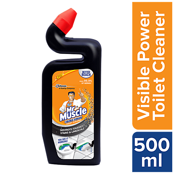 Buy Mr Muscle Toilet Cleaner Visible Power 500 Ml Online at the Best