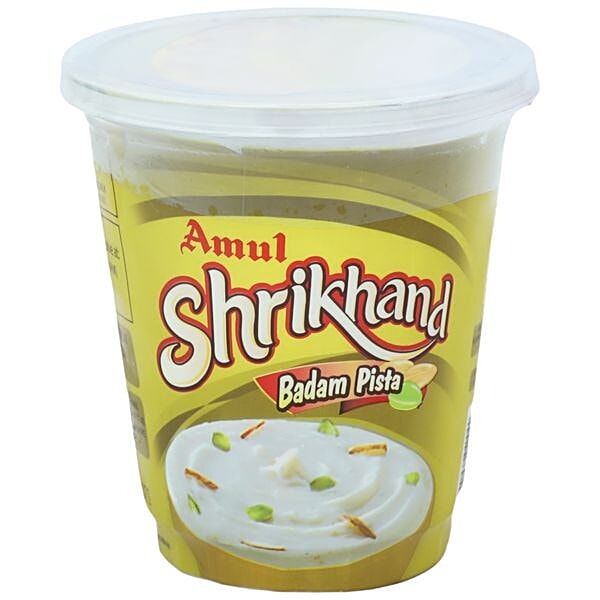 Buy Amul Shrikhand Badam Pista 500 Gm Cup Online At Best Price of Rs