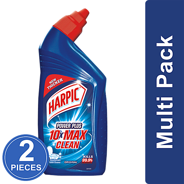 Buy Harpic Toilet Cleaner Power Plus, Original 2x500 ml (Multi Pack