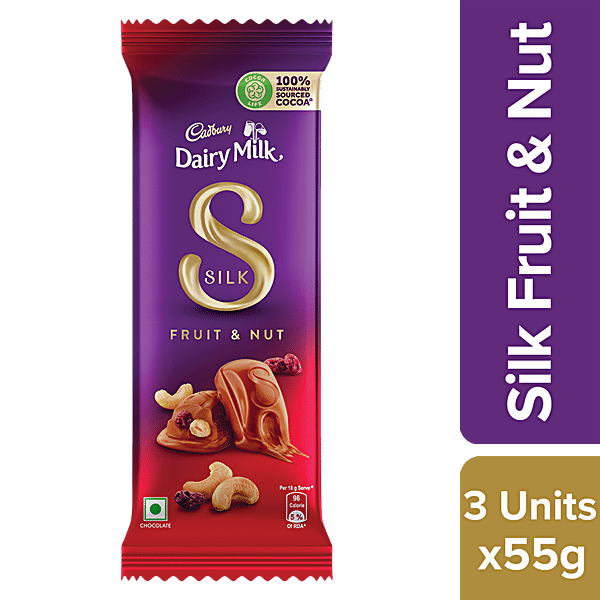 Buy Cadbury Dairy Milk Silk Silk Fruit & Nut Chocolate Bar Online at
