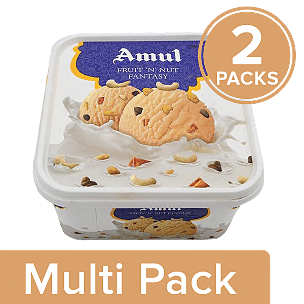Buy Amul Real Ice Cream Fruit 'n' Nut Fantasy Online at Best Price of