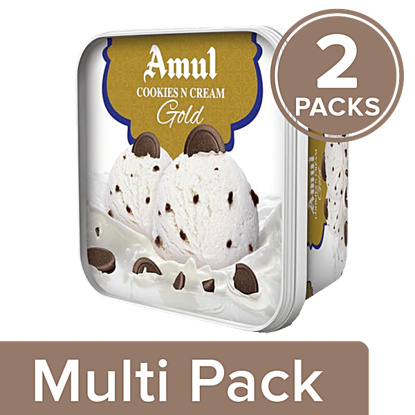 Buy Amul Cookies N Cream Gold Ice Cream Online at Best Price of Rs 520
