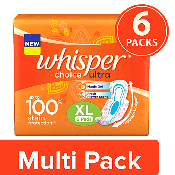 Buy Whisper Choice Sanitary Napkins Ultra XL Online at Best Price of Rs 300 bigbasket
