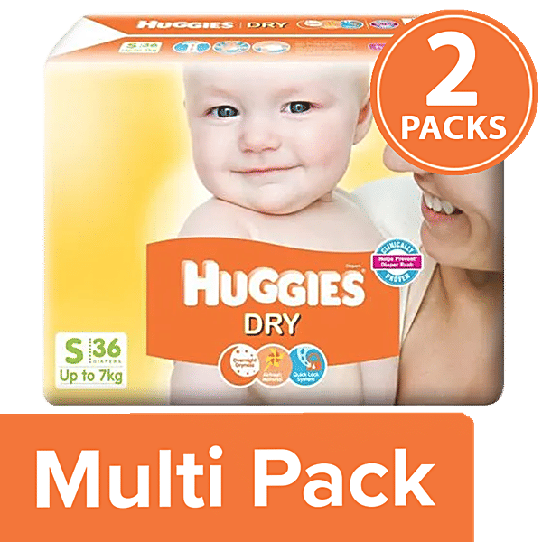 Buy Huggies New Dry Diapers Small Size Online at Best Price of Rs 940