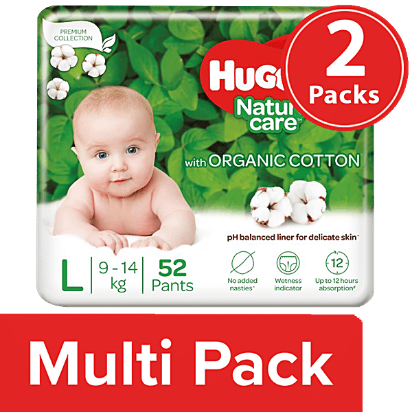 Buy Huggies Nature Care Baby Diaper Pants With 100 Organic Cotton
