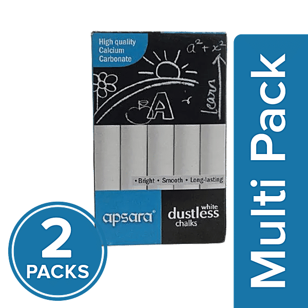 Buy Apsara White Dustless Chalks Online at Best Price of Rs 48.9
