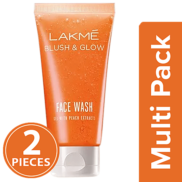 Buy Lakme Blush & Glow Gel Face Wash With Peach Extracts Online at