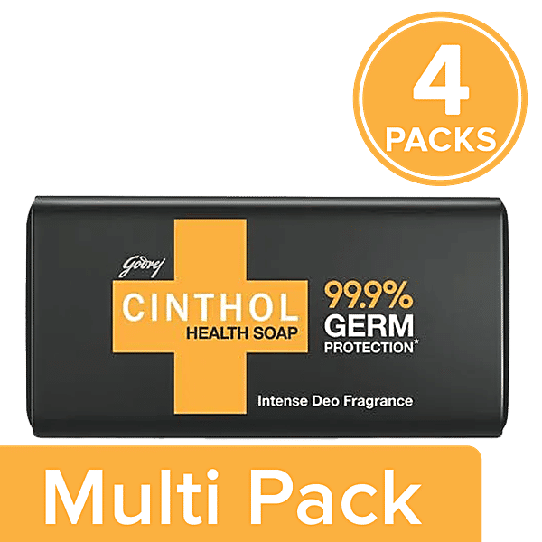 Buy Cinthol Bath Soap 99.9 Germ Protection, Intense Deo Fragrance, Health+ Online at Best