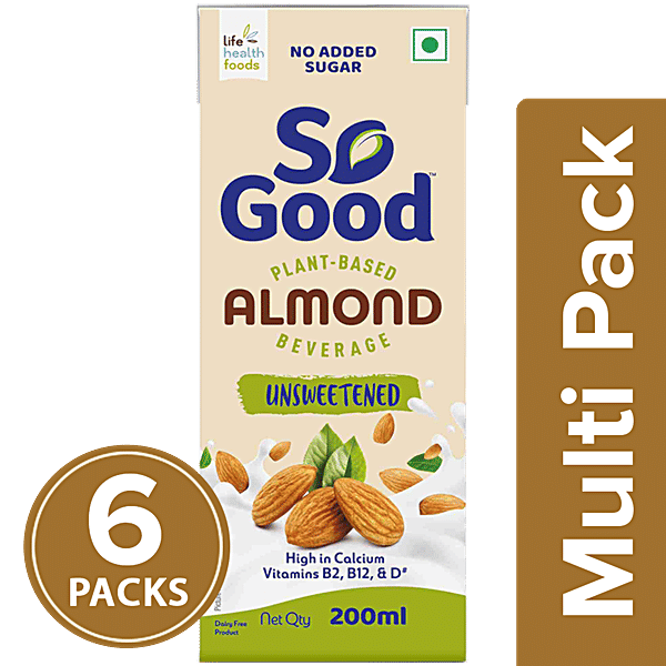 Buy So Good Almond Milk Unsweetened, Calcium Rich Online at Best