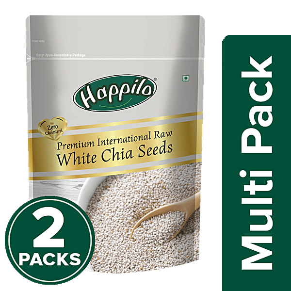 Buy Happilo Premium Raw Authentic White Chia Seeds Online at Best Price