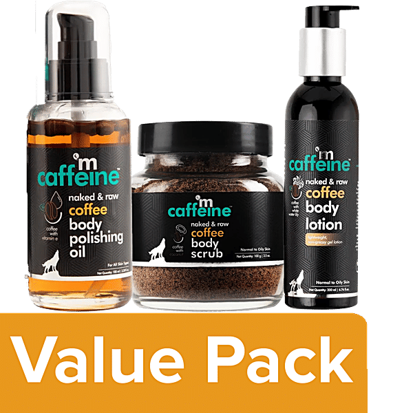 Buy mCaffeine Body Toning & Polishing Kit (Set of 3) Online at Best