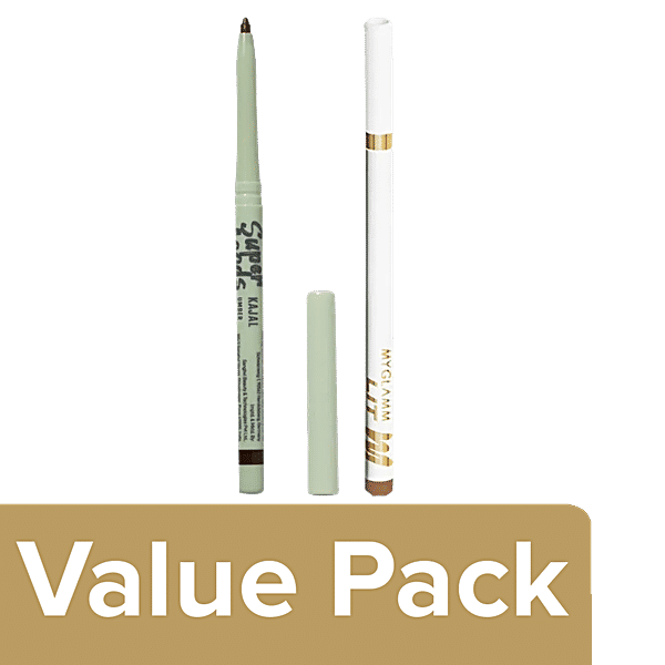 Buy MyGlamm Superfoods Kajal Umber, 0.35 g + Superfoods Kajal Indigo, 0