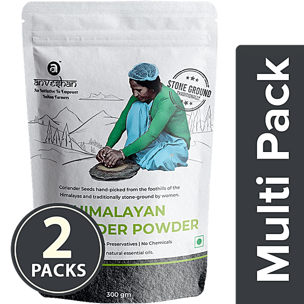 Buy Anveshan StoneGround Coriander/Dhaniya Powder Hand Ground, Pack