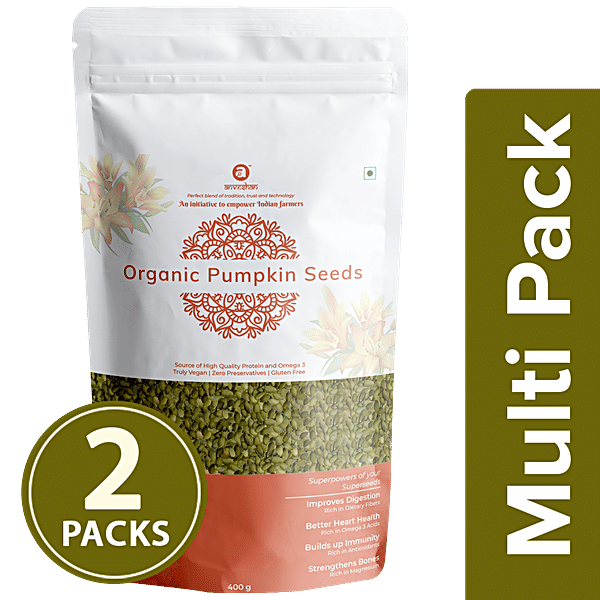 Buy Anveshan Organic Raw Pumpkin Seeds USDA Certified Online at Best