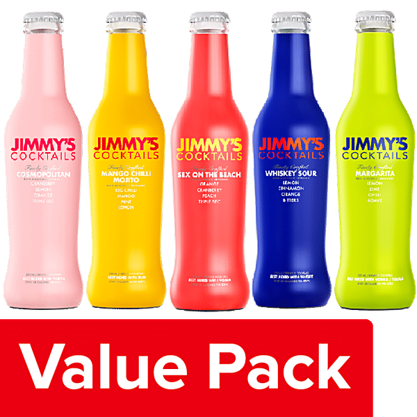 Buy JIMMY'S COCKTAILS Assorted Flavours Cocktail Mixer NonAlcoholic